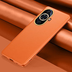 Coque Luxe Cuir Housse Etui QK1 pour Huawei Nova 11 Pro Orange