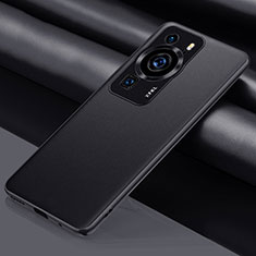 Coque Luxe Cuir Housse Etui QK1 pour Huawei P60 Pro Noir