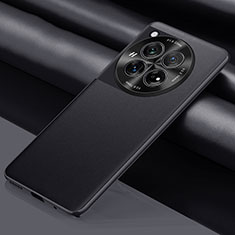 Coque Luxe Cuir Housse Etui QK1 pour OnePlus 12 5G Noir