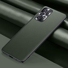Coque Luxe Cuir Housse Etui QK1 pour Samsung Galaxy A23 5G Vert