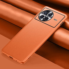 Coque Luxe Cuir Housse Etui QK1 pour Vivo X Note Orange