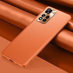 Coque Luxe Cuir Housse Etui QK1 pour Xiaomi Redmi Note 11 Pro+ Plus 5G Orange