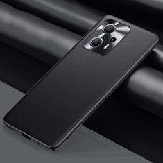 Coque Luxe Cuir Housse Etui QK1 pour Xiaomi Redmi Note 11T Pro 5G Noir