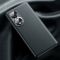 Coque Luxe Cuir Housse Etui QK2 pour Huawei Honor X7b Noir