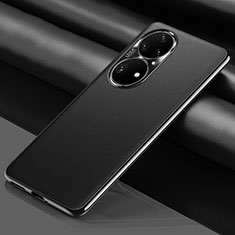 Coque Luxe Cuir Housse Etui QK2 pour Huawei P50 Pro Noir