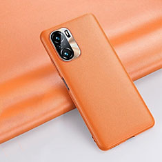 Coque Luxe Cuir Housse Etui QK3 pour Xiaomi Mi 11X 5G Orange