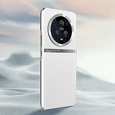 Coque Luxe Cuir Housse Etui QK4 pour Huawei Honor Magic5 Pro 5G Blanc