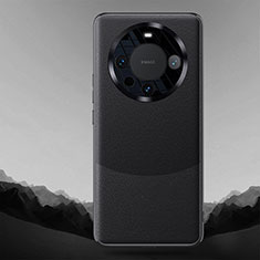 Coque Luxe Cuir Housse Etui QK5 pour Huawei Mate 60 Pro Noir