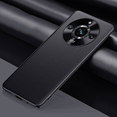Coque Luxe Cuir Housse Etui QK5 pour Realme 11 Pro+ Plus 5G Noir