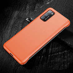 Coque Luxe Cuir Housse Etui R01 pour Huawei Honor View 30 5G Orange