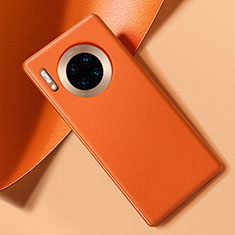 Coque Luxe Cuir Housse Etui R01 pour Huawei Mate 30 5G Orange
