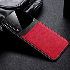 Coque Luxe Cuir Housse Etui R01 pour Huawei Nova 5T Rouge