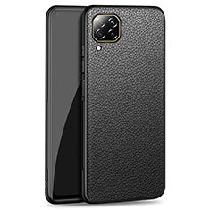 Coque Luxe Cuir Housse Etui R01 pour Huawei Nova 6 SE Noir