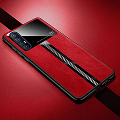 Coque Luxe Cuir Housse Etui R01 pour Oppo Find X2 Neo Rouge