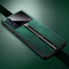 Coque Luxe Cuir Housse Etui R01 pour Oppo Find X2 Neo Vert