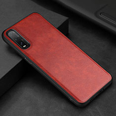 Coque Luxe Cuir Housse Etui R01 pour Oppo Find X2 Rouge