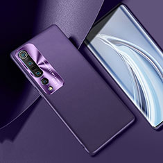 Coque Luxe Cuir Housse Etui R01 pour Xiaomi Mi 10 Pro Violet