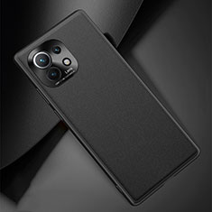 Coque Luxe Cuir Housse Etui R01 pour Xiaomi Mi 11 Lite 5G Noir