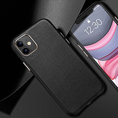 Coque Luxe Cuir Housse Etui R02 pour Apple iPhone 11 Noir