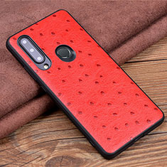Coque Luxe Cuir Housse Etui R02 pour Huawei Honor 20 Lite Rouge