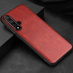 Coque Luxe Cuir Housse Etui R02 pour Huawei Honor 20 Rouge