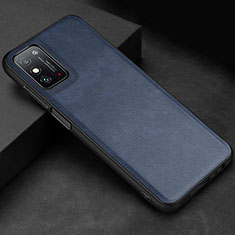 Coque Luxe Cuir Housse Etui R02 pour Huawei Honor X10 Max 5G Bleu