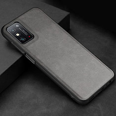 Coque Luxe Cuir Housse Etui R02 pour Huawei Honor X10 Max 5G Gris