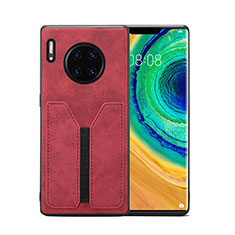 Coque Luxe Cuir Housse Etui R02 pour Huawei Mate 30 5G Rouge