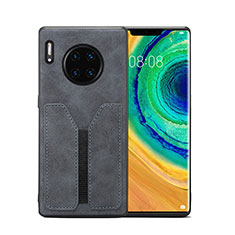 Coque Luxe Cuir Housse Etui R02 pour Huawei Mate 30 Gris