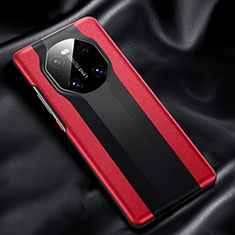 Coque Luxe Cuir Housse Etui R02 pour Huawei Mate 40E 4G Rouge