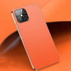 Coque Luxe Cuir Housse Etui R02 pour Huawei Nova 8 SE 5G Orange