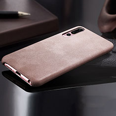 Coque Luxe Cuir Housse Etui R02 pour Huawei P20 Pro Or Rose