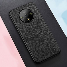 Coque Luxe Cuir Housse Etui R02 pour OnePlus 7T Noir