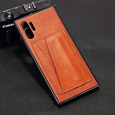 Coque Luxe Cuir Housse Etui R02 pour Samsung Galaxy Note 10 Plus 5G Orange