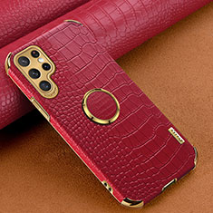 Coque Luxe Cuir Housse Etui R02 pour Samsung Galaxy S23 Ultra 5G Rouge