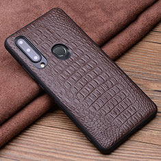 Coque Luxe Cuir Housse Etui R03 pour Huawei Honor 20 Lite Marron