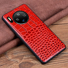 Coque Luxe Cuir Housse Etui R03 pour Huawei Mate 30 5G Rouge