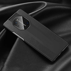 Coque Luxe Cuir Housse Etui R03 pour Huawei Mate 40 Pro Noir