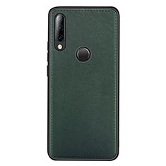 Coque Luxe Cuir Housse Etui R03 pour Huawei P30 Lite New Edition Vert
