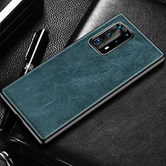 Coque Luxe Cuir Housse Etui R03 pour Huawei P40 Pro+ Plus Bleu