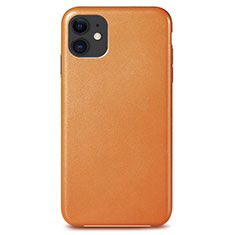 Coque Luxe Cuir Housse Etui R04 pour Apple iPhone 11 Orange