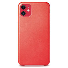 Coque Luxe Cuir Housse Etui R04 pour Apple iPhone 11 Rouge