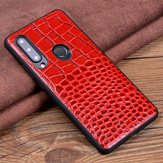 Coque Luxe Cuir Housse Etui R04 pour Huawei Honor 20E Rouge
