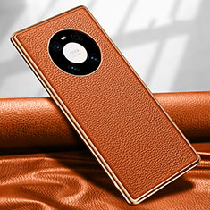 Coque Luxe Cuir Housse Etui R04 pour Huawei Mate 40E Pro 5G Orange