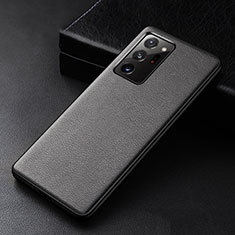 Coque Luxe Cuir Housse Etui R04 pour Samsung Galaxy Note 20 Ultra 5G Noir