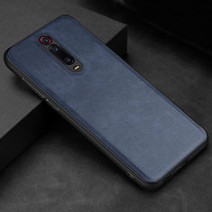 Coque Luxe Cuir Housse Etui R04 pour Xiaomi Mi 9T Bleu