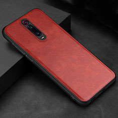 Coque Luxe Cuir Housse Etui R04 pour Xiaomi Mi 9T Rouge