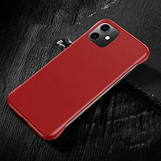 Coque Luxe Cuir Housse Etui R05 pour Apple iPhone 11 Rouge