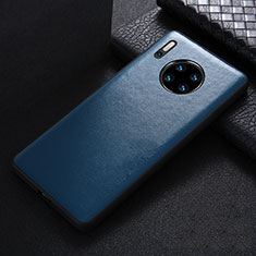 Coque Luxe Cuir Housse Etui R05 pour Huawei Mate 30 5G Bleu