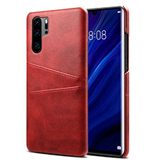 Coque Luxe Cuir Housse Etui R05 pour Huawei P30 Pro New Edition Rouge